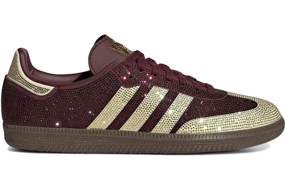 adidas Samba OG Rhinestone Maroon Warm Vanilla (Women's)
